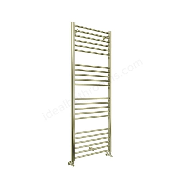 Oakham Silea Straight Towel Rail 1600mm x 500mm Brushed Brass - TAP 'N' SHOWER