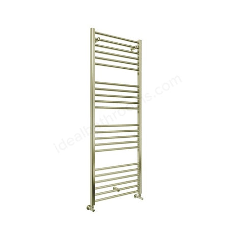 Oakham Silea Straight Towel Rail 1600mm x 500mm Brushed Brass - TAP 'N' SHOWER