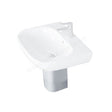 Oakham Lily Semi Pedestal Only - White - TAP 'N' SHOWER