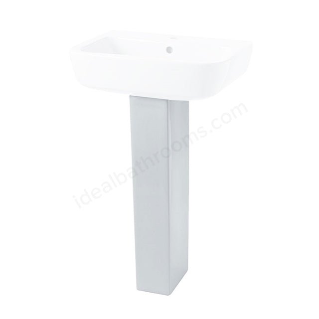 Oakham Orchid Full Pedestal Only - White - TAP 'N' SHOWER