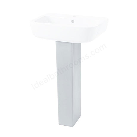 Oakham Orchid Full Pedestal Only - White - TAP 'N' SHOWER