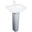 Oakham Violet Full Pedestal Only - White - TAP 'N' SHOWER