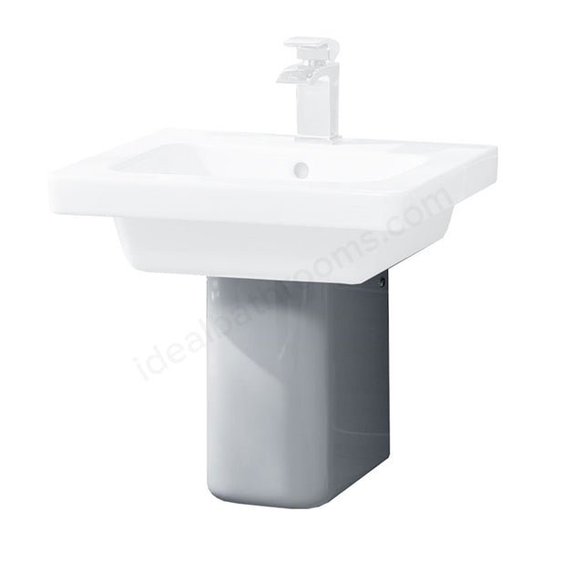 Oakham Ivy Semi Pedestal Only - White - TAP 'N' SHOWER
