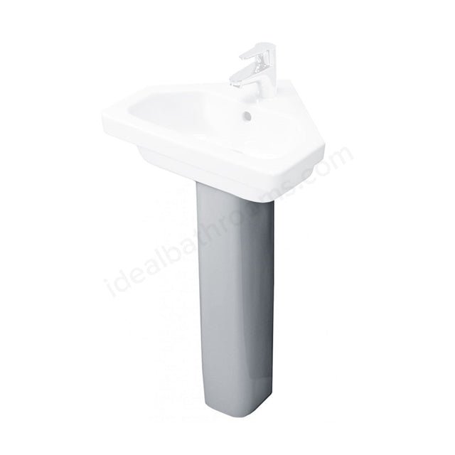 Oakham Ivy Slimline Full Pedestal Only - White - TAP 'N' SHOWER
