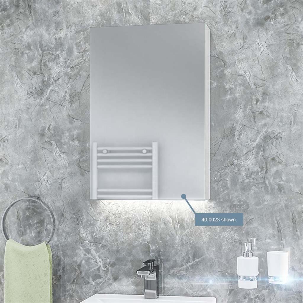 Eastbrook Ravini 1 Door Mirror Cabinet 500mm x 700mm - 40.0023 - TAP 'N' SHOWER