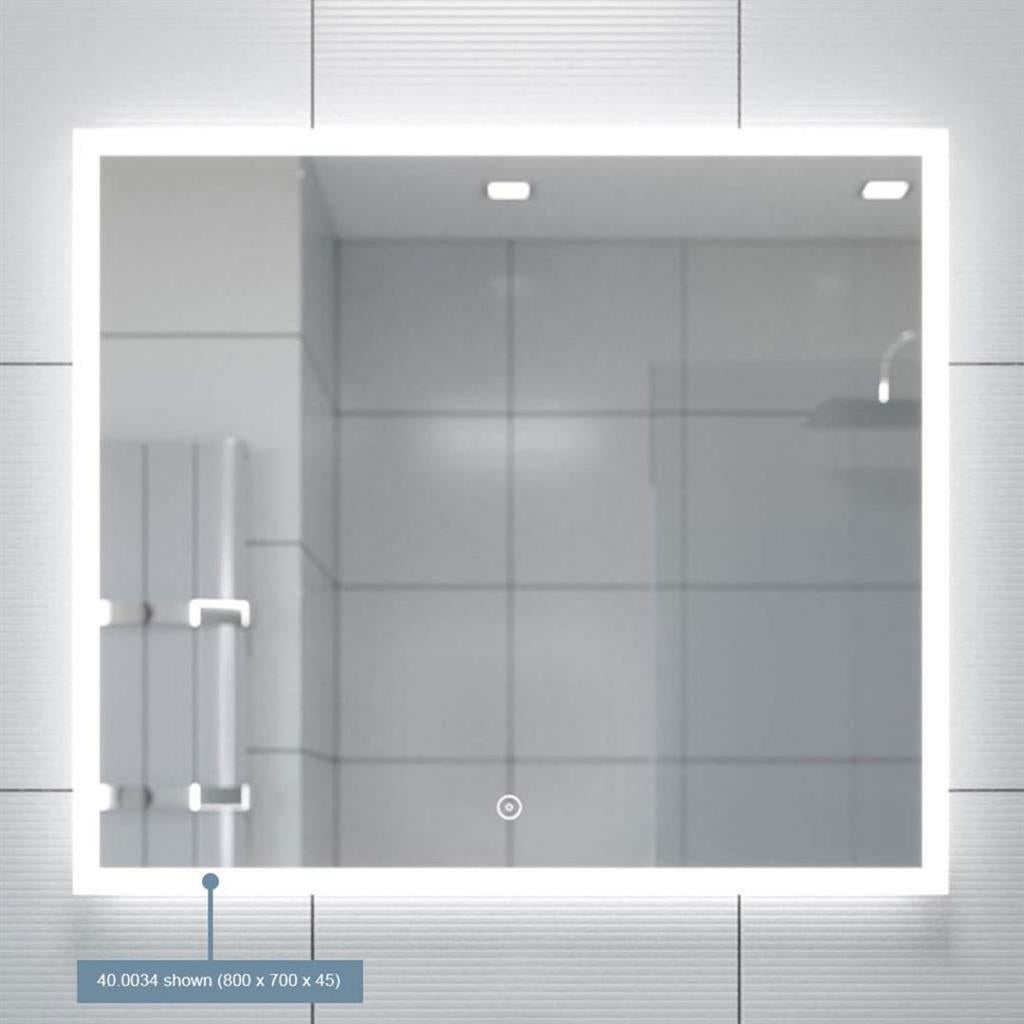 Eastbrook Pagella Mirror with LED Lights & Touch Sensor 500mm x 700mm - 40.0032 - TAP 'N' SHOWER