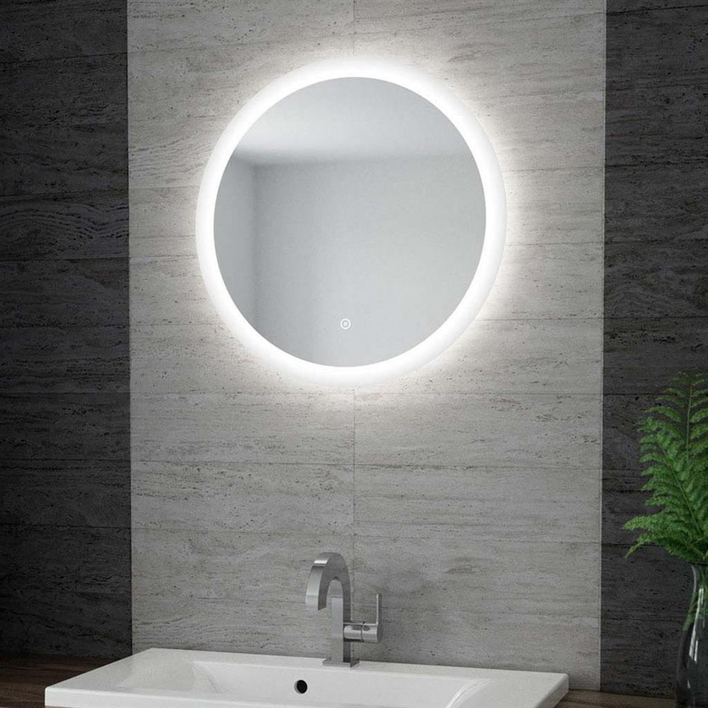 Eastbrook Ellera Round Mirror with LED Lights and Touch Sensor 580mm - 40.0036 - TAP 'N' SHOWER