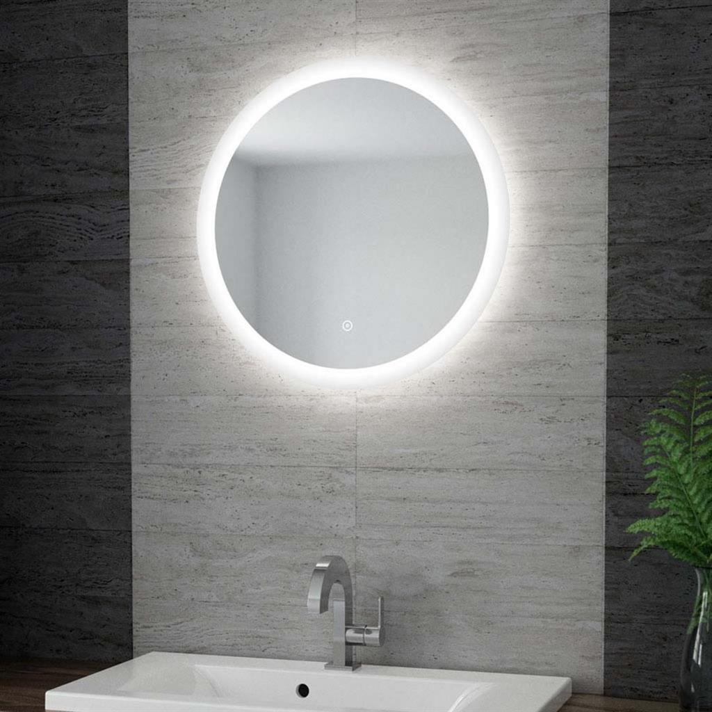 Eastbrook Ellera Round Mirror with LED Lights and Touch Sensor 580mm - 40.0036 - TAP 'N' SHOWER