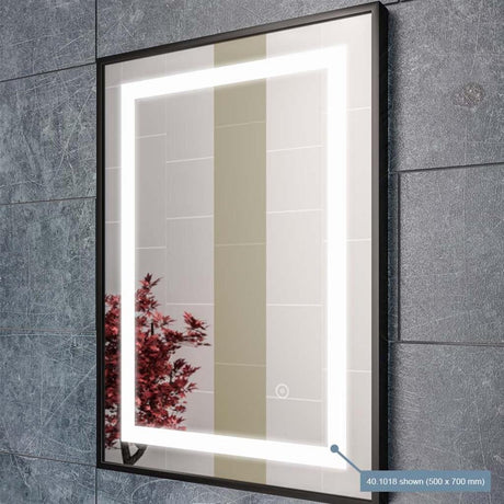 Eastbrook Varano Mirror with LED Lights & Touch Sensor 500mm x 800mm - 40.1019 - TAP 'N' SHOWER