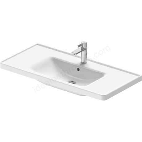 Duravit D - Neo 1 Tap Hole Ceramic Vanity Basin 1005mm x 480mm x 170mm - White - 2367101300 - TAP 'N' SHOWER