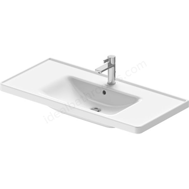 Duravit D - Neo 1 Tap Hole Ceramic Vanity Basin 1005mm x 480mm x 170mm - White - 2367103200 - TAP 'N' SHOWER