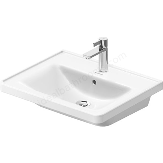 Duravit D - Neo 600MM 1 Tap Hole Vanity Basin - White - 2367601300 - TAP 'N' SHOWER