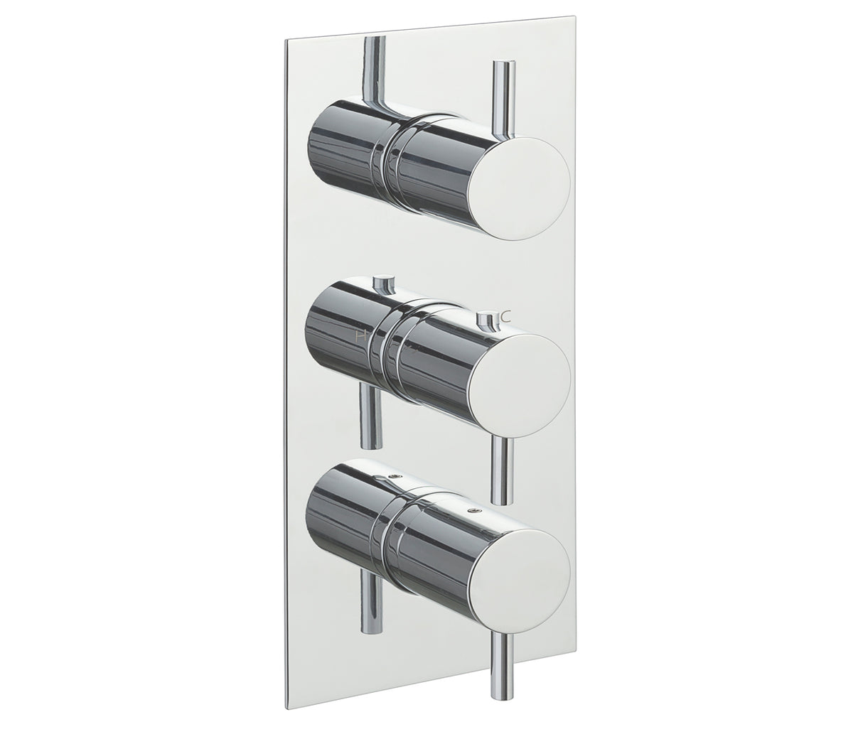JTP Fonti Thermostatic 2 Outlet Shower Valve Vertical - Chrome - DH15690A