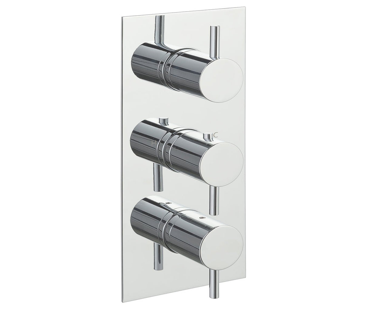 JTP Fonti Thermostatic 2 Outlet Shower Valve Vertical - Chrome - DH15690A - TAP 'N' SHOWER