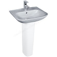 Oakham Violet Pedestal Basin 520mm - 1 Tap Hole - White - TAP 'N' SHOWER