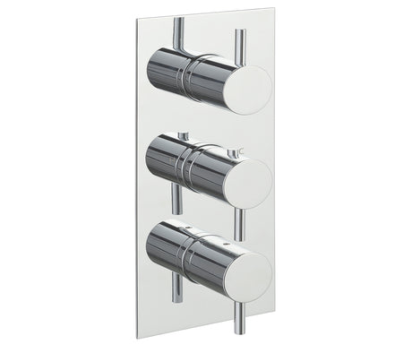 JTP Fonti Thermostatic 3 Outlet Shower Valve Vertical - Chrome - DH15691A