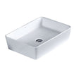 Oakham Lavender Vessel Basin 500mm - 0 Tap Holes - White - TAP 'N' SHOWER