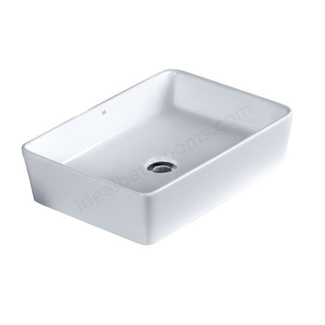 Oakham Lavender Vessel Basin 500mm - 0 Tap Holes - White - TAP 'N' SHOWER