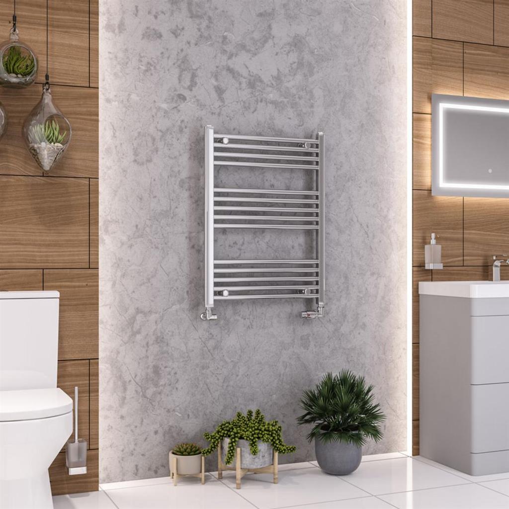 Eastbrook Wendover 800mm x 600mm Straight Ladder Towel Radiator - Chrome - 41.0005 - TAP 'N' SHOWER