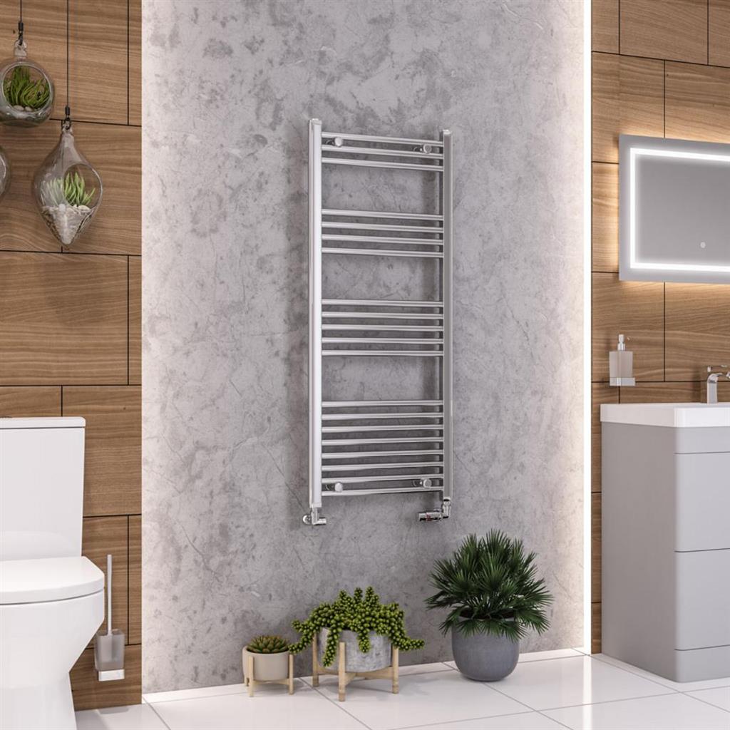 Eastbrook Wendover Straight Ladder Towel Radiator 1200mm x 500mm - Chrome - 41.0015 - TAP 'N' SHOWER