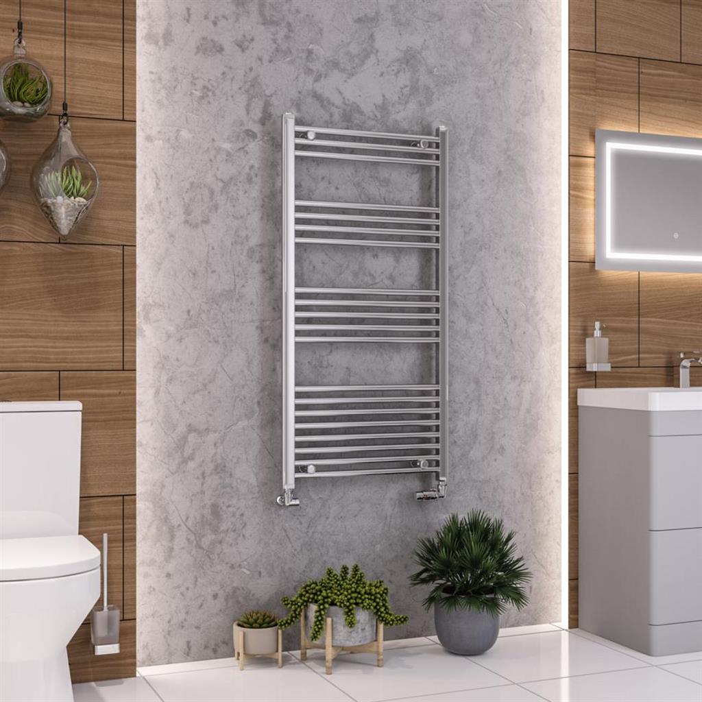 Eastbrook Wendover Straight Ladder Towel Radiator 1200mm x 600mm - Matt Anthracite - 41.0325 - TAP 'N' SHOWER