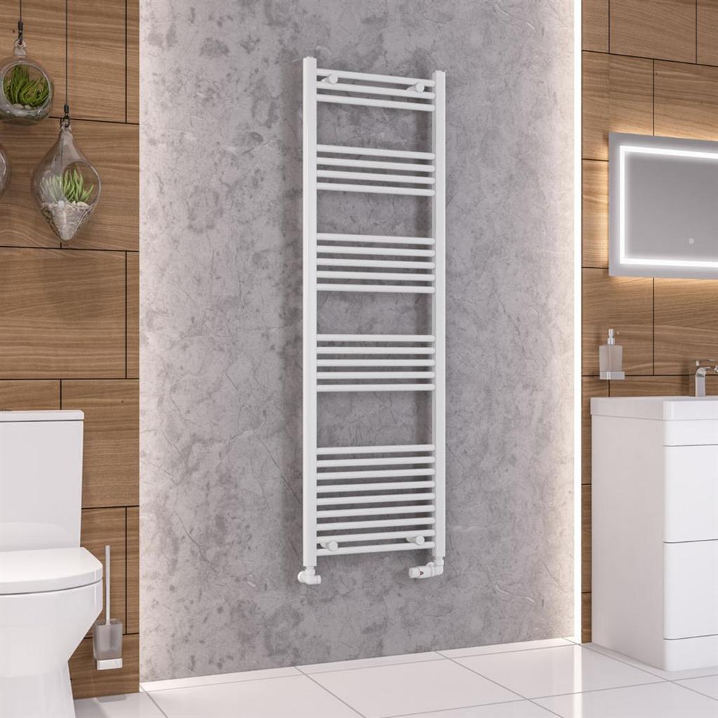 Eastbrook Wendover 1600mm x 500mm Straight Ladder Towel Radiator - White - 41.0022 - TAP 'N' SHOWER