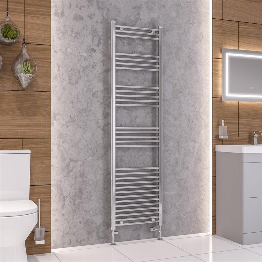Eastbrook Wendover 1800mm x 500mm Straight Ladder Towel Radiator - Chrome - 41.0027 - TAP 'N' SHOWER