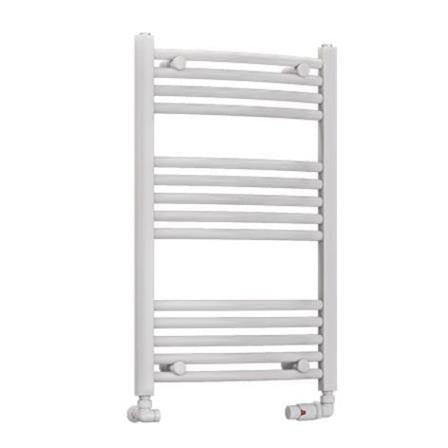 Eastbrook Wendover 800mm x 500mm Curved Ladder Towel Radiator - White - 41.0034 - TAP 'N' SHOWER