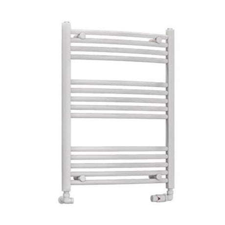 Eastbrook Wendover 800mm x 600mm Curved Ladder Towel Radiator - White - 41.0036 - TAP 'N' SHOWER