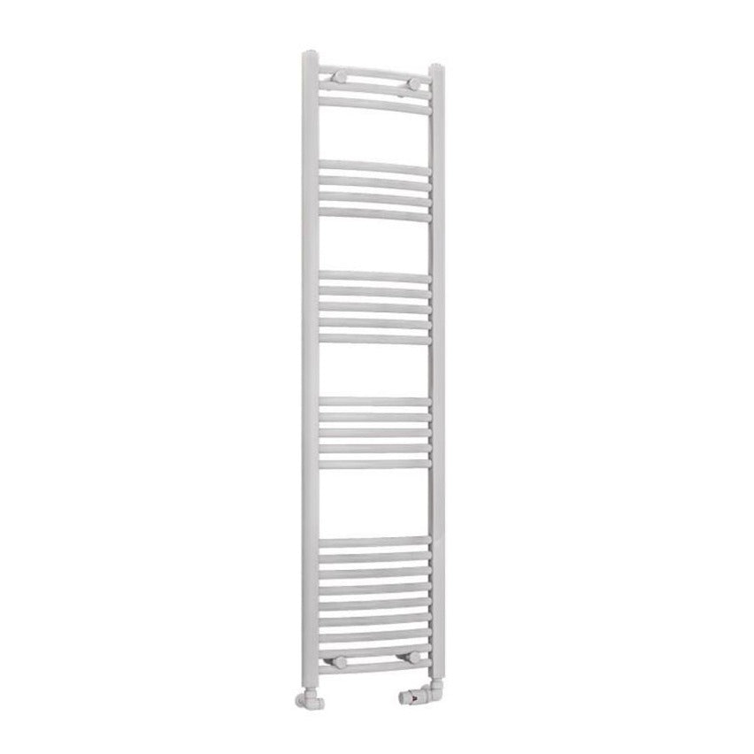 Eastbrook Wendover 1600mm x 400mm Curved Ladder Towel Radiator - White - 41.0050 - TAP 'N' SHOWER