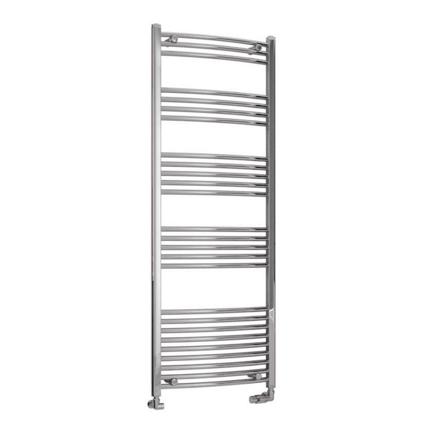 Eastbrook Wendover 1600mm x 600mm Curved Ladder Towel Radiator - White - 41.0054 - TAP 'N' SHOWER