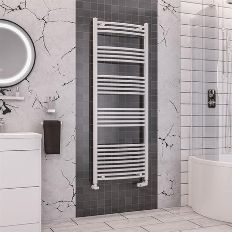 Eastbrook Wendover 1600mm x 750mm Curved Ladder Towel Radiator - Chrome - 41.0104 - TAP 'N' SHOWER