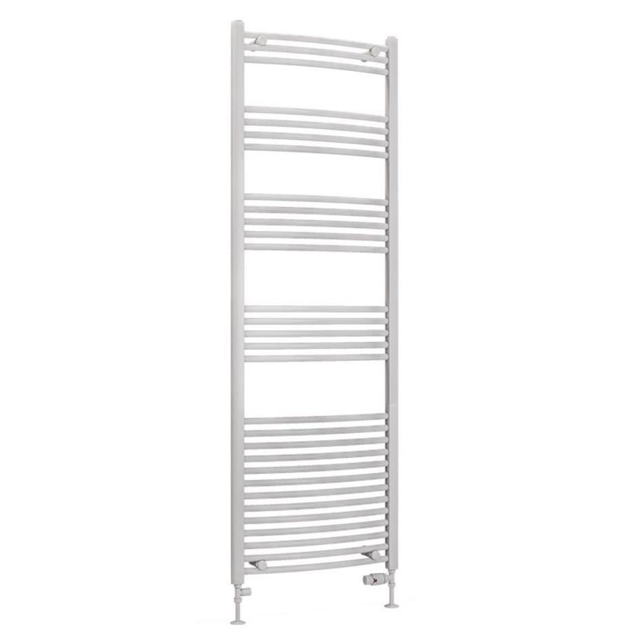 Eastbrook Wendover 1800mm x 600mm Curved Ladder Towel Radiator - White - 41.0060 - TAP 'N' SHOWER