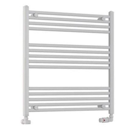 Eastbrook Wendover 800mm x 750mm Straight Ladder Towel Radiator - White - 41.0062 - TAP 'N' SHOWER