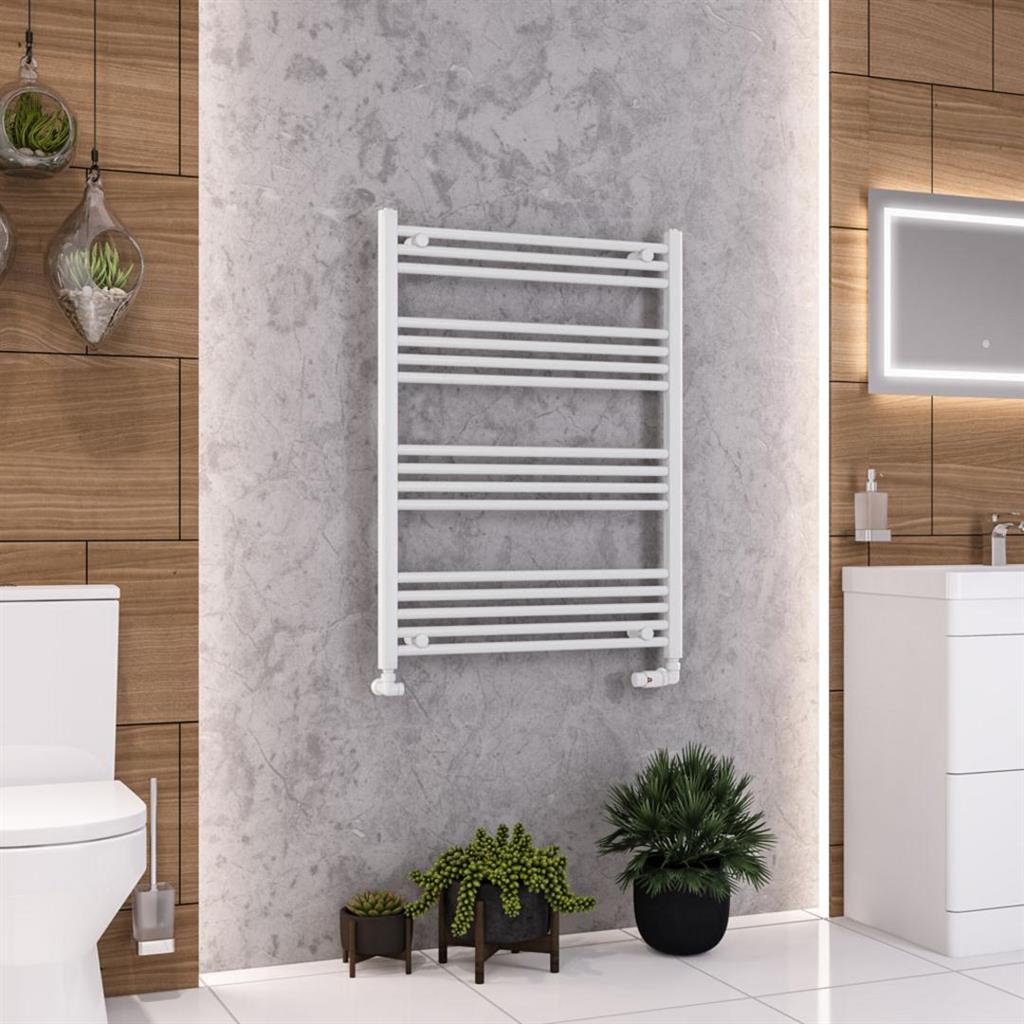 Eastbrook Wendover Straight Ladder Towel Radiator 1000mm x 750mm - White - 41.0063 - TAP 'N' SHOWER