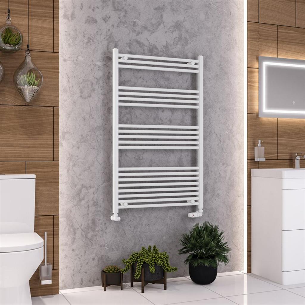 Eastbrook Wendover Straight Ladder Towel Radiator 1200mm x 750mm - White - 41.0064 - TAP 'N' SHOWER