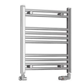 Eastbrook Wendover 600mm x 500mm Straight Ladder Towel Radiator - Chrome - 41.0083 - TAP 'N' SHOWER