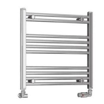 Eastbrook Wendover 600mm x 600mm Straight Ladder Towel Radiator - Chrome - 41.0084 - TAP 'N' SHOWER