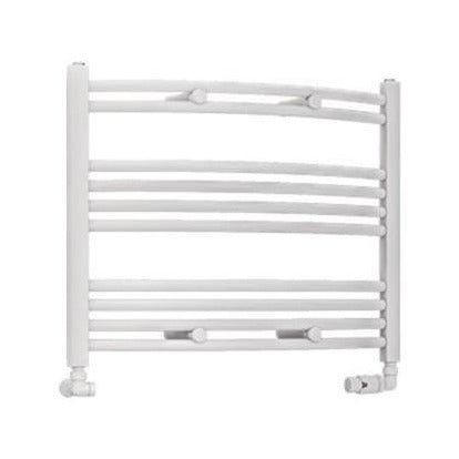 Eastbrook Wendover 600mm x 750mm Curved Ladder Towel Radiator - White - 41.0091 - TAP 'N' SHOWER