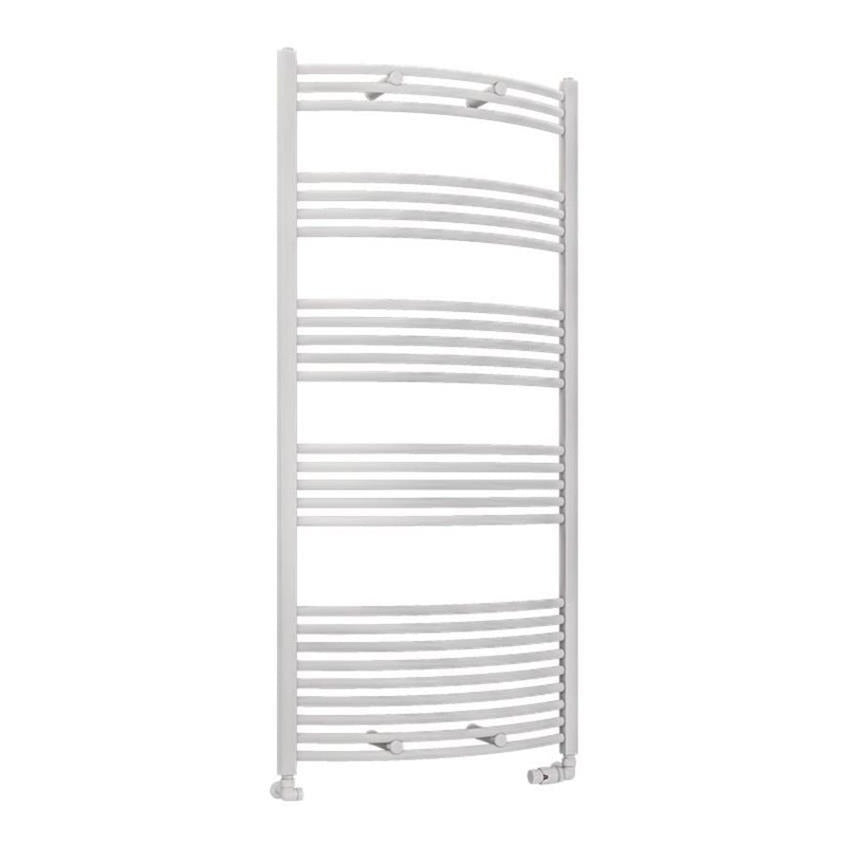 Eastbrook Wendover 1600mm x 750mm Curved Ladder Towel Radiator - White - 41.0095 - TAP 'N' SHOWER