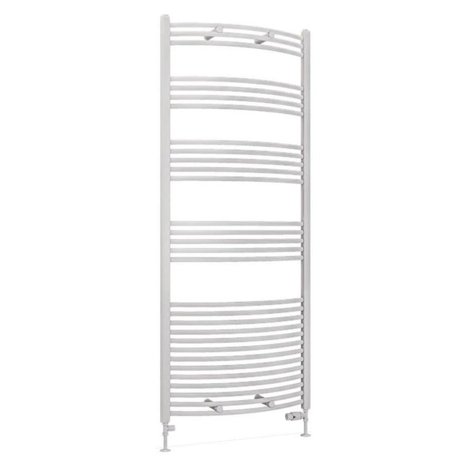 Eastbrook Wendover 1800mm x 750mm Curved Ladder Towel Radiator - White - 41.0096 - TAP 'N' SHOWER
