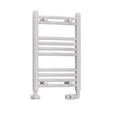 Eastbrook Wendover 600mm x 400mm Curved Ladder Towel Radiator - White - 41.0097 - TAP 'N' SHOWER