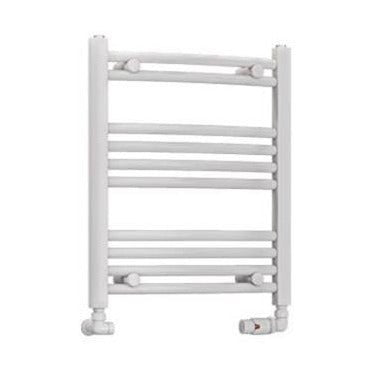 Eastbrook Wendover 600mm x 500mm Curved Ladder Towel Radiator - White - 41.0098 - TAP 'N' SHOWER