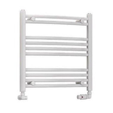 Eastbrook Wendover 600mm x 600mm Curved Ladder Towel Radiator - White - 41.0099 - TAP 'N' SHOWER