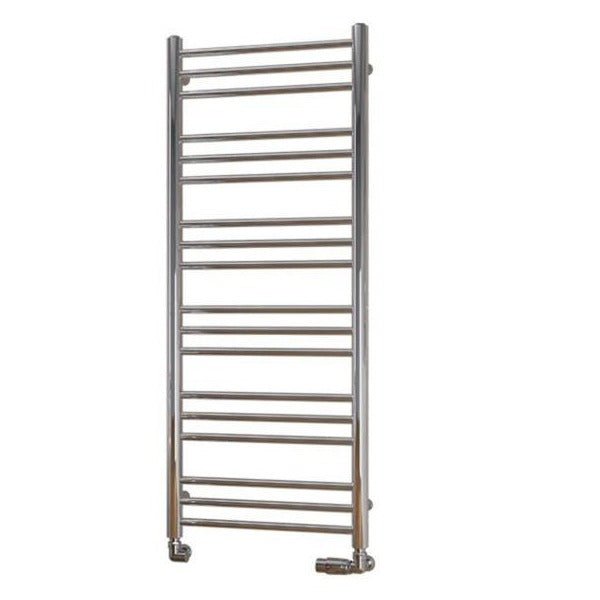 Eastbrook Biava Round 1200mm x 500mm Straight Ladder Towel Radiator - Chrome - 41.0149 - TAP 'N' SHOWER