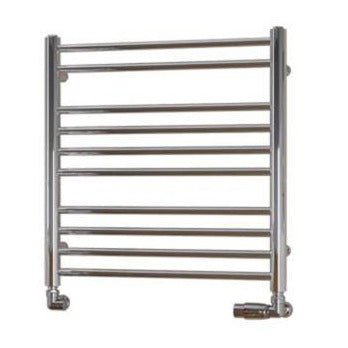 Eastbrook Biava Round 600mm x 600mm Straight Ladder Towel Radiator - Chrome - 41.0151 - TAP 'N' SHOWER