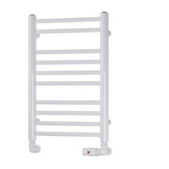 Eastbrook Biava Round 600mm x 400mm Straight Ladder Towel Radiator - White - 41.0154 - TAP 'N' SHOWER