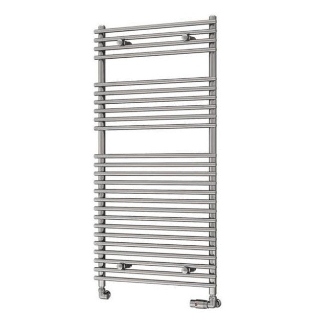 Eastbrook Biava Tube On Tube 1200mm x 600mm Straight Ladder Towel Radiator - Chrome - 41.0170 - TAP 'N' SHOWER