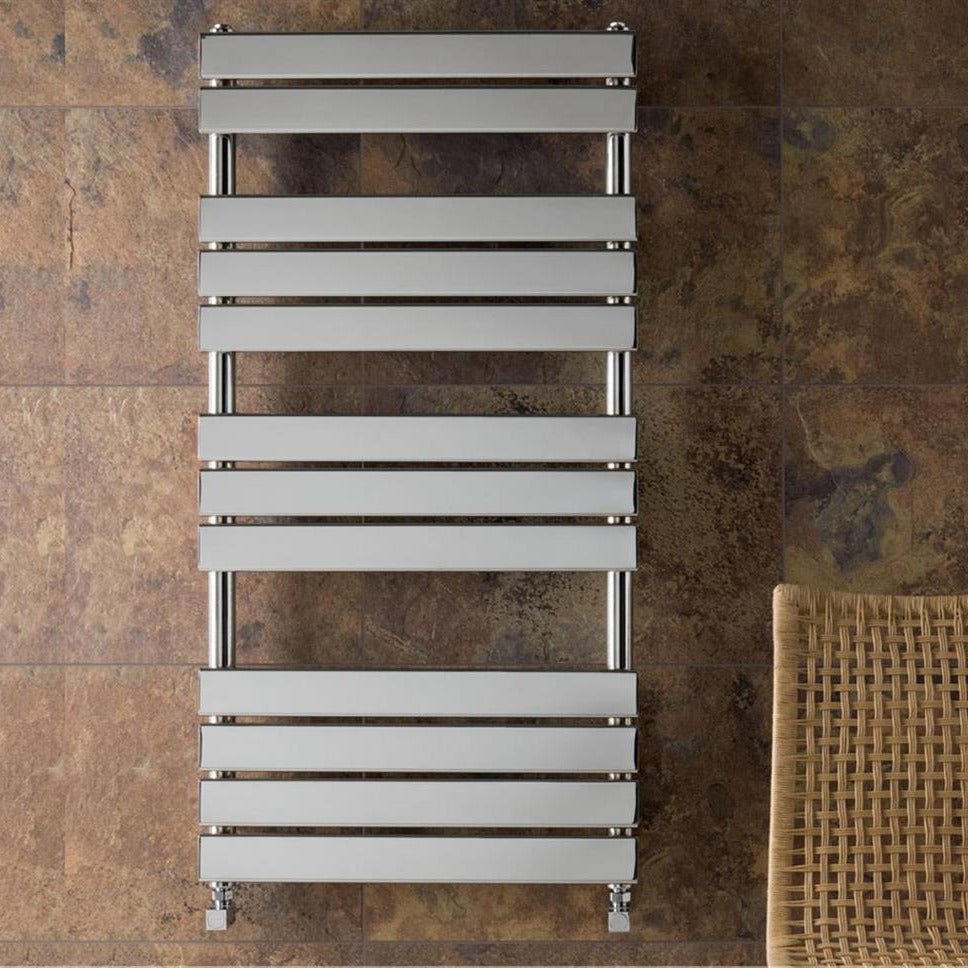 Eastbrook Staverton Tube On Tube Straight Designer Towel Radiator 1200mm x 500mm - White - 41.0194 - TAP 'N' SHOWER