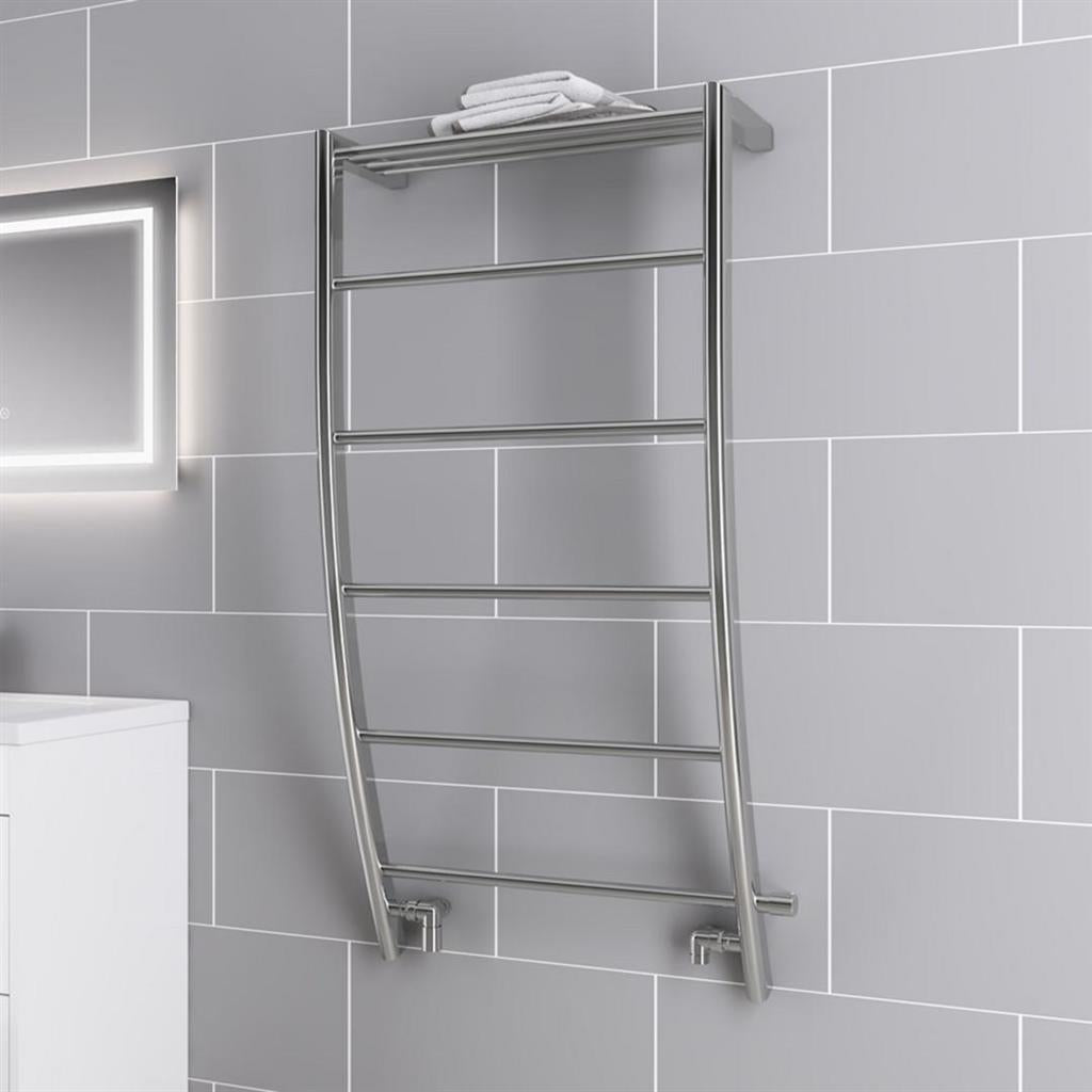 Eastbrook Biava Corinium Curved Designer Towel Radiator 1200mm x 600mm - Chrome - 41.0224 - TAP 'N' SHOWER